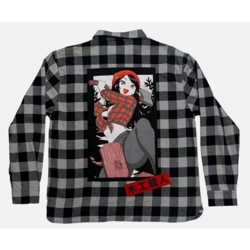 GamerSupps Waifu Cups x Morning Wood Plaid Flannel